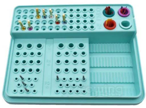 Caja organizadora para pulidores, fresas, limas
