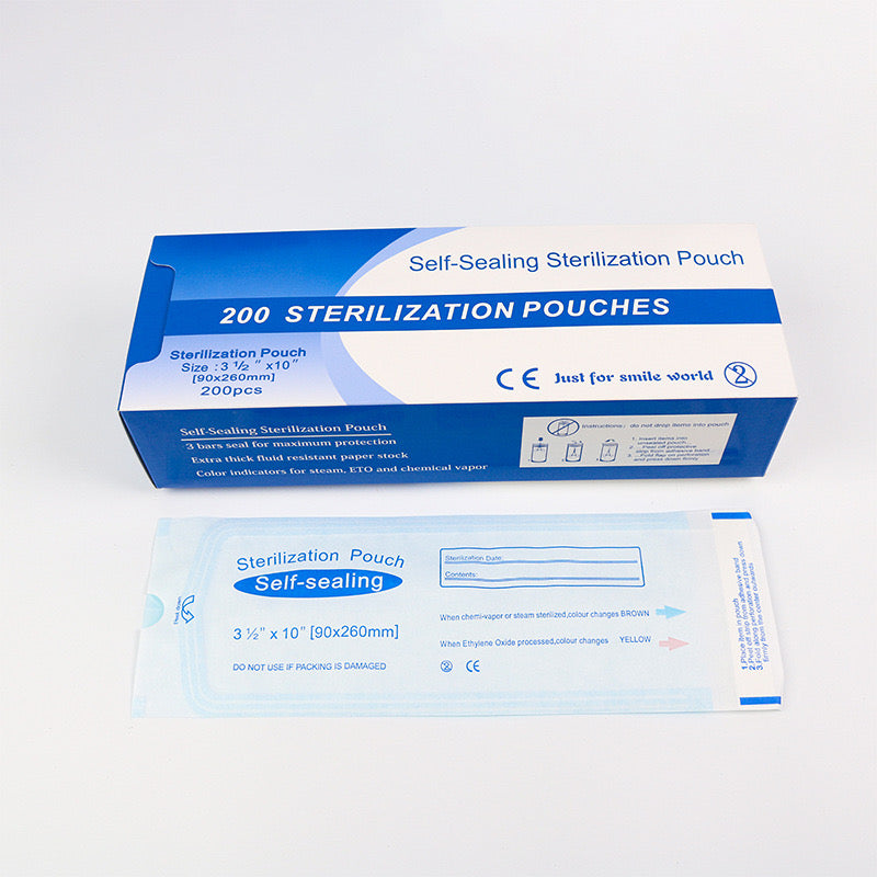 Bolsa para esterilización mediana
(90 X 230) 200 piezas por una caja