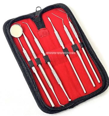 Kit de destartraje 6 piezas (Embalaje de cuero)
