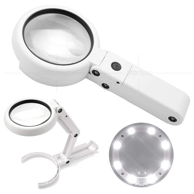Lupa con 8 Led